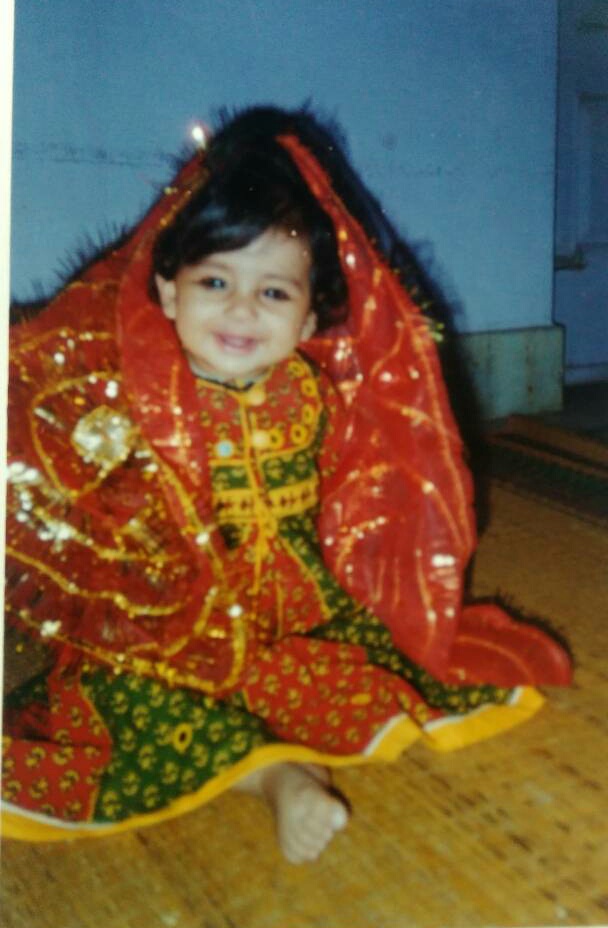 Childhood memory in festive attire